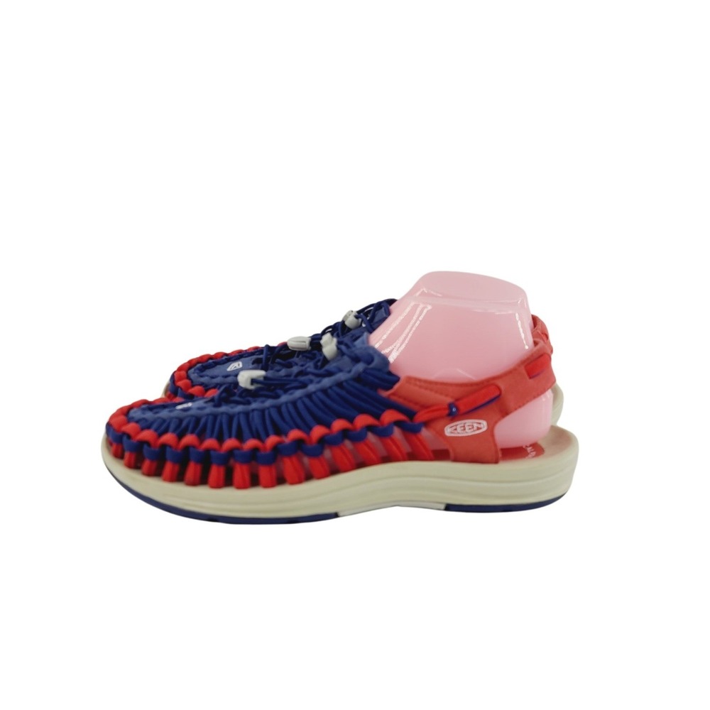 KEEN, Toe Round Outdoor/ Woven/ Sport/ Casual Sandals Mens Size 9 Red Blue Multi